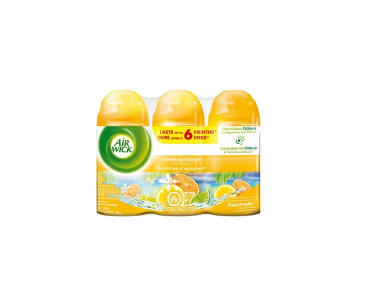 Air Wick Freshmatic Air Freshener, Automatic Spray Refills, Sparkling Citrus, 3 Refills - 3