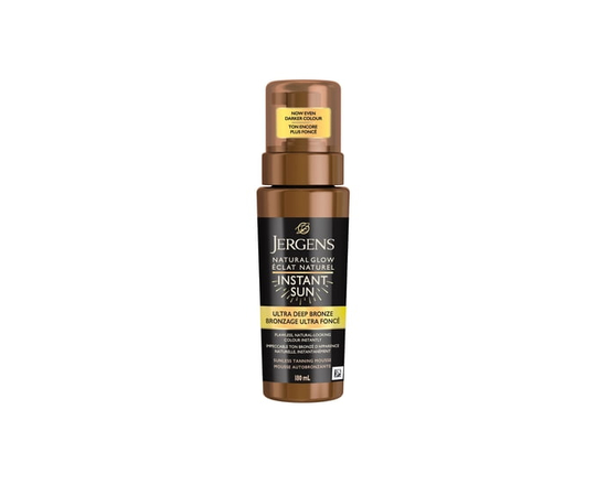 Jergens Natural Glow Instant Sun Sunless Tanning Mousse - Deep Bronze, 180mL - 180ml
