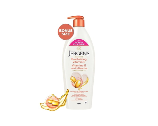 Format Boni Jergens Vitamine E Revitalisante Hydratant & Lotion pour le Corps pour Peau Sèche - 778ml