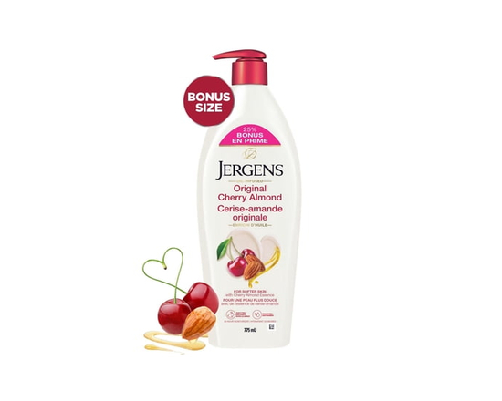 Format Boni Jergens Hydratant et Lotion pour le Corps Cerise-Amande Originale pour Peau Sèche - 778ml