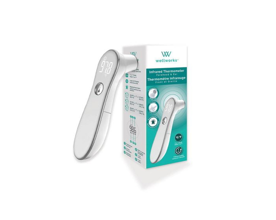 wellworks™ Infrared Forehead & Ear Thermometer