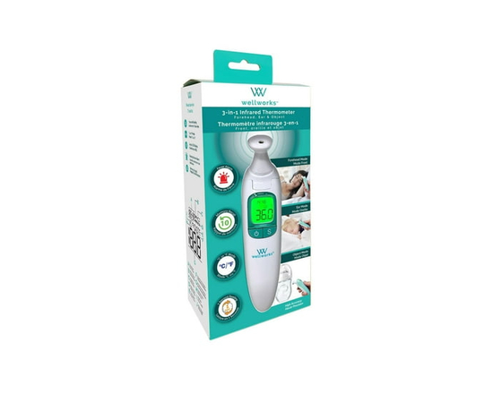 Wellworks™ Infrared Ear & Forehead Thermometer
