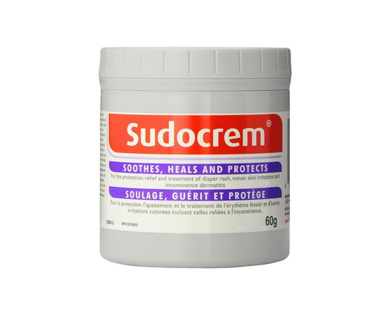 Sudocrem® Diaper Rash Cream - 60 Gram Tub - Diaper Rash Minor Skin Irritations Incontinence Dermatitis Cream All Ages - S