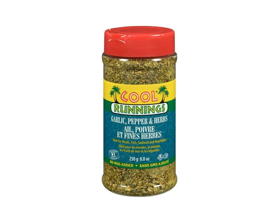 Cool Runnings Garlic, Pepper & Herbs Seasoning 250g - 250 grams