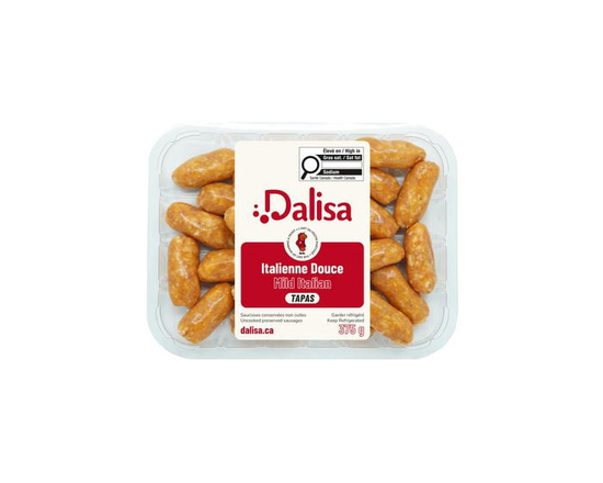 Dalisa Saucisses de porc Italienne TAPAS