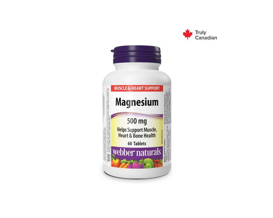 Webber Naturals® Magnesium, Enhanced Absorption, 500 mg 60 Tablets