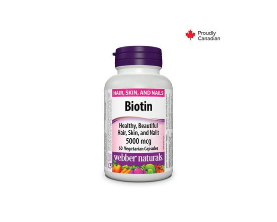 Webber Naturals Biotine 5,000 Mcg