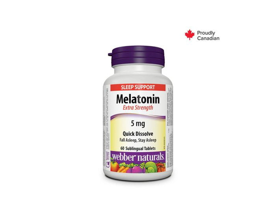 Webber Naturals® Melatonin Extra Strength Quick Dissolve, 5 mg
