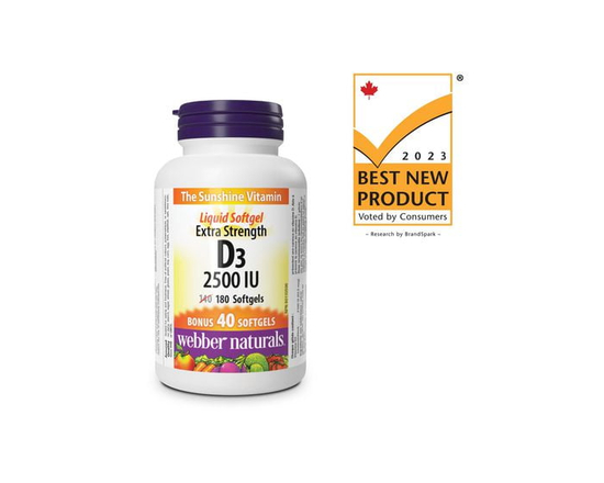 Webber Naturals Vitamin D3 2500UI