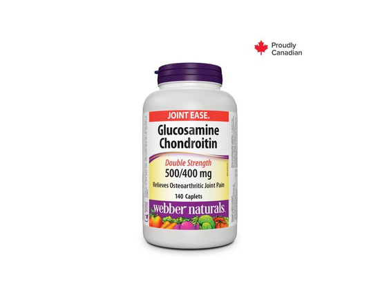 Webber Naturals Glucosamine chondroïtine Complexe de 500/400 mg