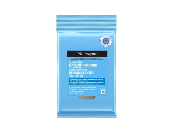 Neutrogena Lingettes Nettoyantes Démaquillantes Tout-en-un, Démaquillant pour les Yeux - Taille unique