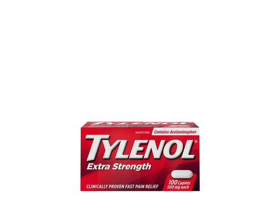 Tylenol Extra Strength Pain Relief Acetaminophen 500 mg, 100 Caplets
