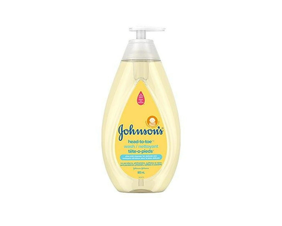 Johnson's Baby Wash and Shampoo for Baths, Head-to-Toe, Tear Free, 800 ml - 800 mL