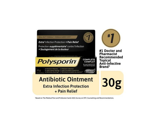 Polysporin Complete Antibiotic Ointment, Heal-Fast Formula, 30 g - 30g