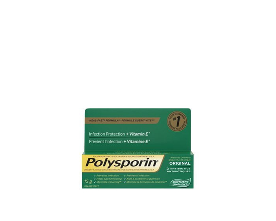 Polysporin Original Antibiotic Ointment, Heal-Fast Formula, 15 g - 15g