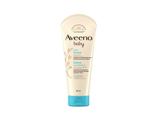 Aveeno Baby Lotion Daily Moisturizing Cream for baby's Sensitive Skin - natural oat, Fragrance Free