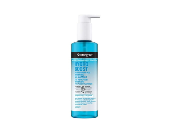 Neutrogena Hydro Boost Gel Nettoyant Hydratant Sans Parfum, Nettoyant pour le Visage, Acide Hyaluronique, Sans Parabènes - Taille unique