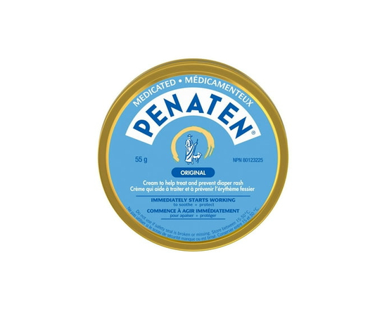 Crème médicamenteuse Penaten pour l’érythème fessier, Original, Pour bébés, Oxyde de zinc