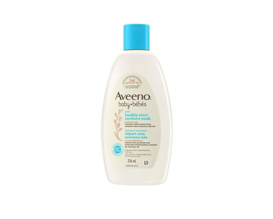 Aveeno Bébé Daily Healthy Start Nettoyant pour Nouveau-Né, Avoine, Sans Parabènes, Gel pour le Corps, Nettoyant, Peau Délicate, Sans Parfum