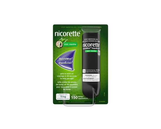 Nicorette Nicotine QuickMist Mouth Spray, Quit Smoking and Smoking Cessation Aid, Mint, <br>1 mg