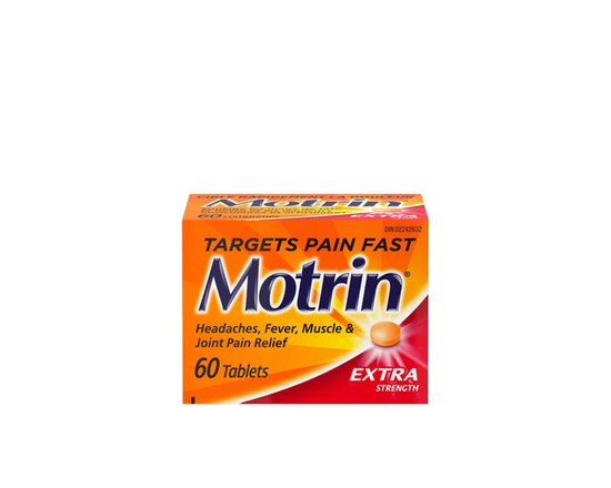Motrin Extra Strength Pain Relief Ibuprofen 300mg, Tablets, 60 Count