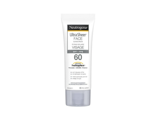 Neutrogena Face Sunscreen Lotion SPF 60, Ultra Sheer - One Size