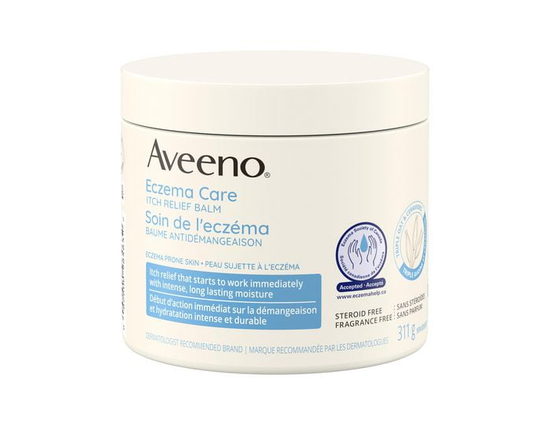 Aveeno Eczema Care Itch Relief Balm, Sensitive Skin, Paraben Free, Fragrance Free