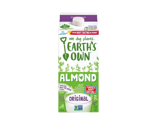 Earth's Own Original Almond Milk Alternative, 1.89L - 1.89 L
