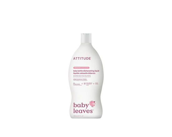 ATTITUDE baby leaves, Nettoyant pour Biberons & Vaisselle, Non Parfumé