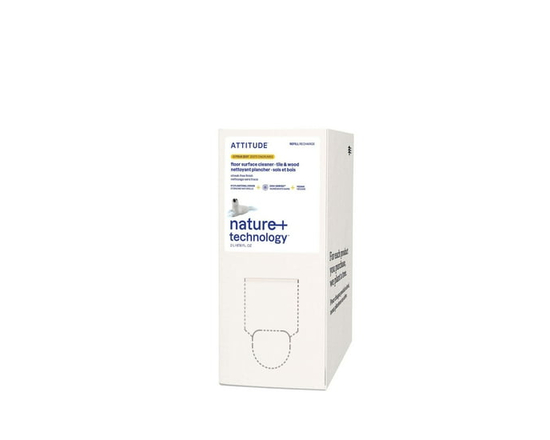 ATTITUDE nature+ technology, Floor & Surface Cleaner, Tile & Wood, Refill, Citrus Scent, 2L - 2 L