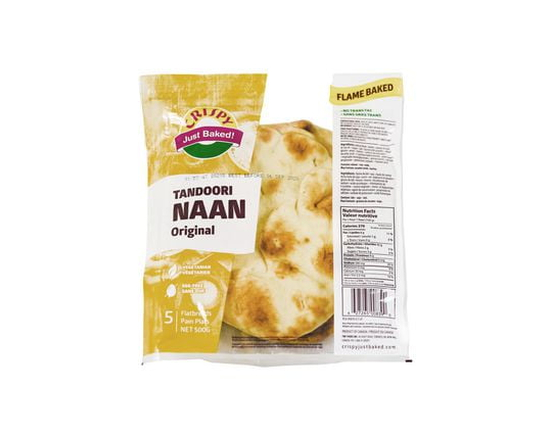 Crispy Traditional Style Plain Stone Baked Tandoori Naan