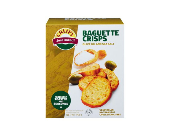 Crispy Just Baked! Olive Oil And Sea Salt Baguette Crisps