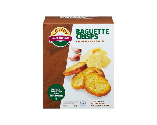 Crispy Just Baked! Parmesan And Garlic Baguette Crisps