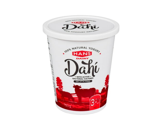Hans Dairy Dahi 3.2% M.F. Natural Yogurt - 750 g