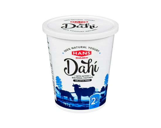 Hans Dairy Dahi 2% M.F. Natural Yogurt - 750 g