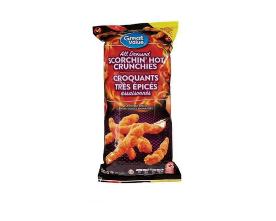 Great Value All Dressed Scorchin' Hot Crunchies - 310 g