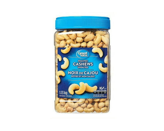 Great Value Noix de Cajou Rôties Non Salées 1.13kg - 1.13 kg