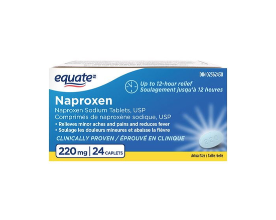Equate Naproxen Sodium Tablets USP, 220mg