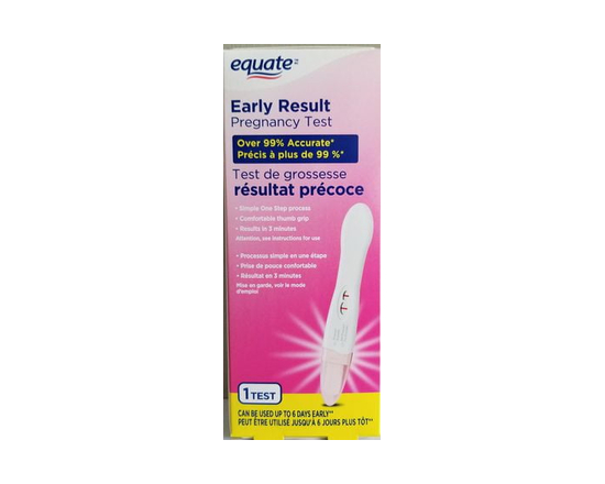 Equate Early Result Pregnancy Test 1ct, Result in 3 Minutes