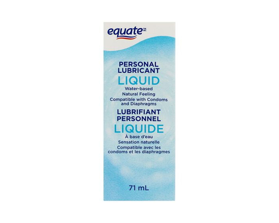 Equate Personal Lubricant Liquid, Water Based, 71 ml