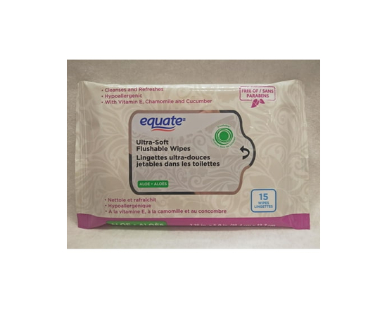 EQUATE Lingettes Jetables dans les Toilettes