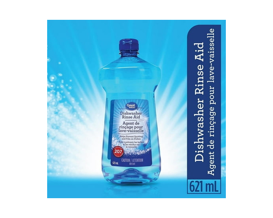 Great Value Dishwasher Rinse Aid 621ML - 621 mL