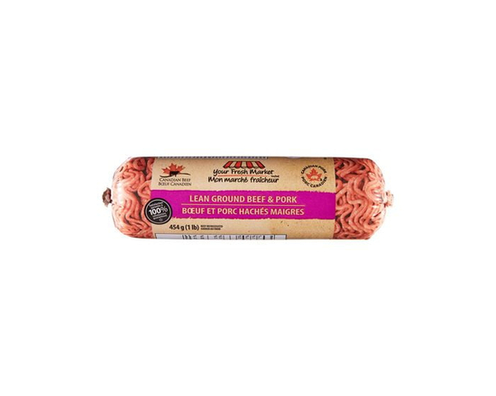 Ground Beef and Pork Lean Tube, Your Fresh Market