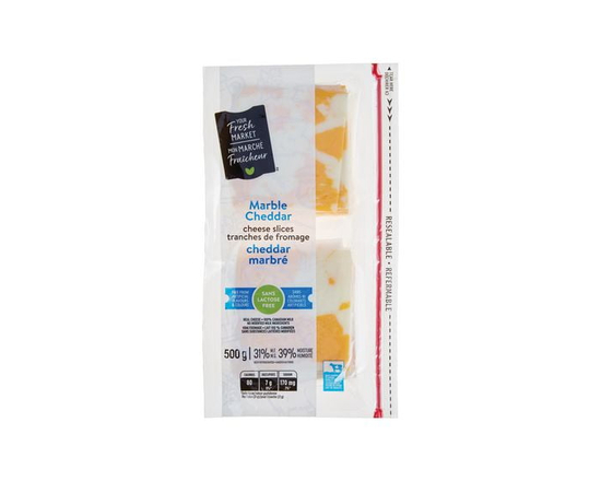Your Fresh Market Marble Cheddar Cheese Slices