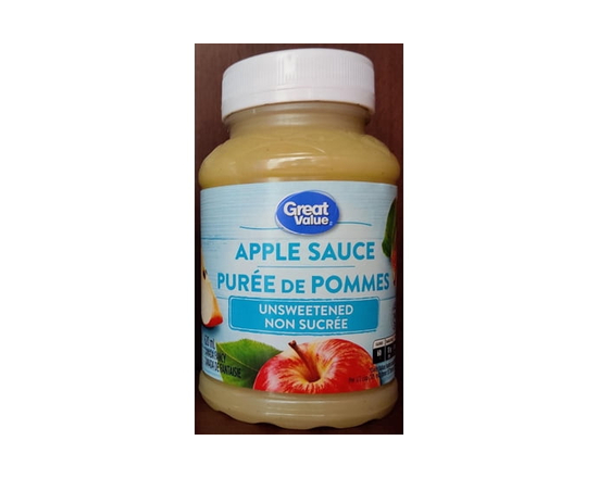 Great Value Unsweetened Applesauce 620 ml - 620 mL