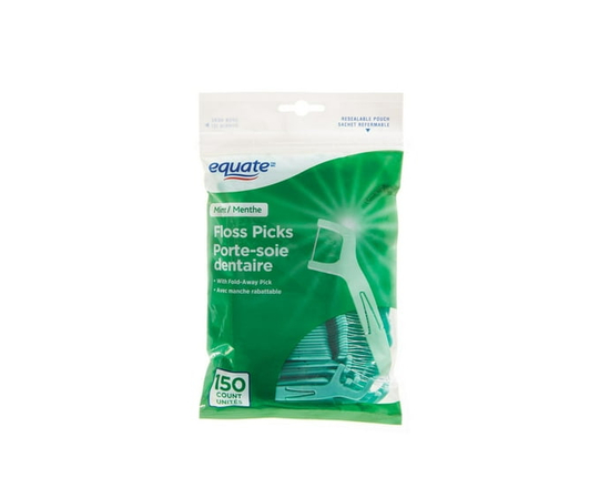 Equate Mint Floss Picks 150 Count