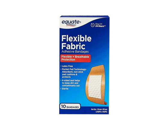 Pansements adhésifs tissue flexible Equate, 2 po x 4 po