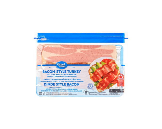 Great Value Bacon-Style Turkey