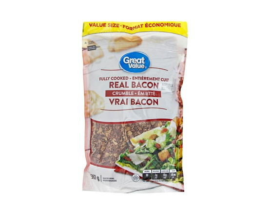 Great Value Fully Cooked Real Bacon Crumble - 19.8 oz