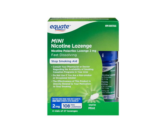 Equate Mini Nicotine Lozenge, Mint